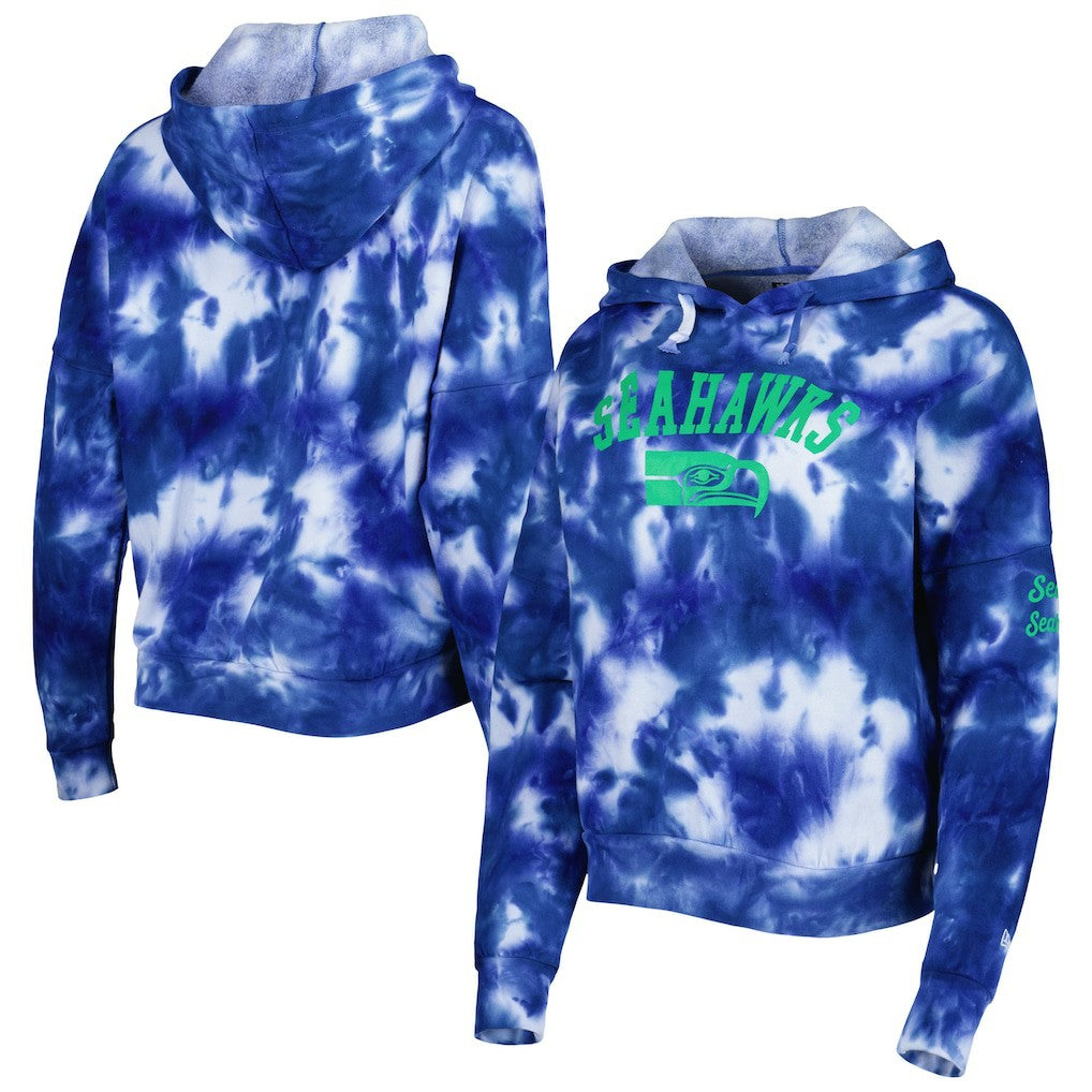 Seattle Seahawks Women's Cloud Dye Fleece Pullover Hoodie | NFL US