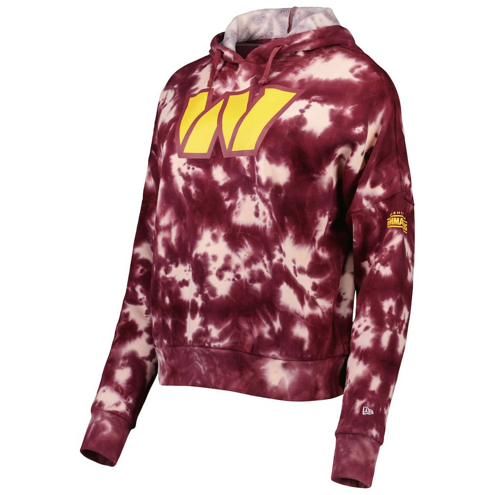 Washington Commanders Women's Cloud Dye Fleece Pullover Hoodie | NFL New