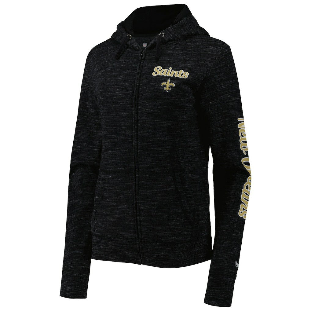 New Orleans Saints Women's Reverse Space-Dye Full-Zip Hoodie | NFL Online