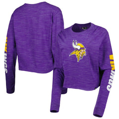Minnesota Vikings Women's Crop Long Sleeve T-Shirt | NFL Online