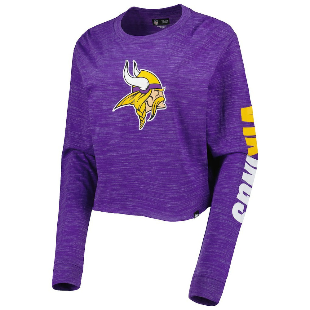 Minnesota Vikings Women's Crop Long Sleeve T-Shirt | NFL Online
