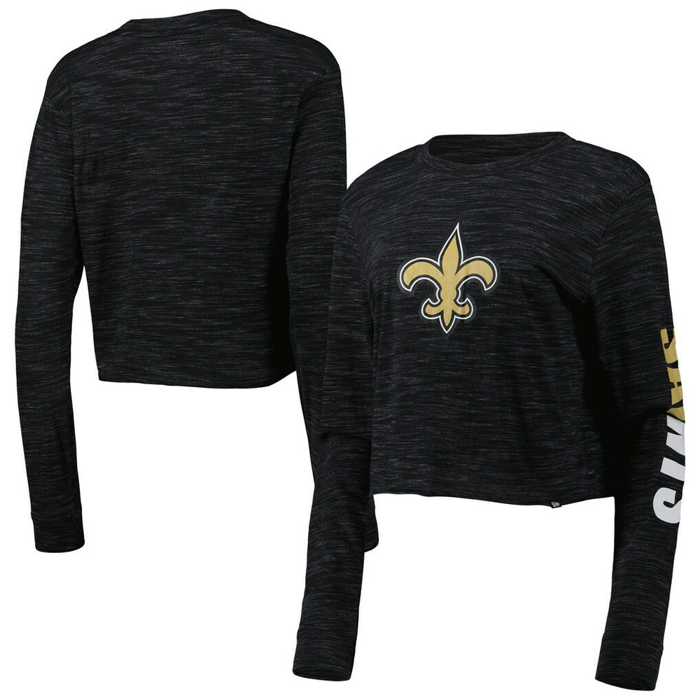 New Orleans Saints Women's Crop Long Sleeve T-Shirt | NFL New