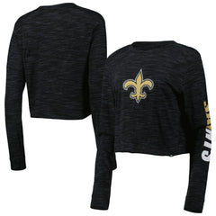 New Orleans Saints Women's Crop Long Sleeve T-Shirt | NFL New