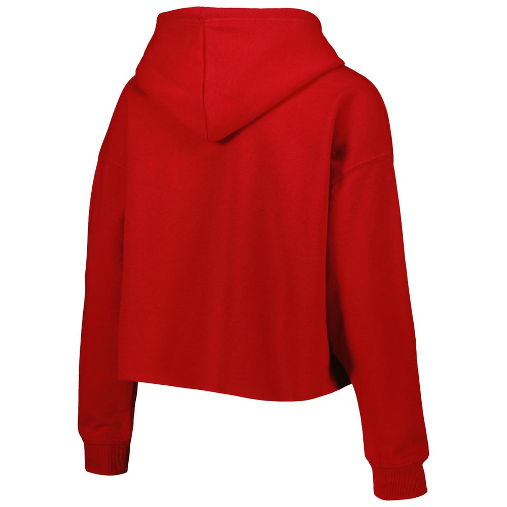 Tampa Bay Buccaneers Cuce Women's Crystal Logo Cropped Pullover Hoodie | NFL Hot
