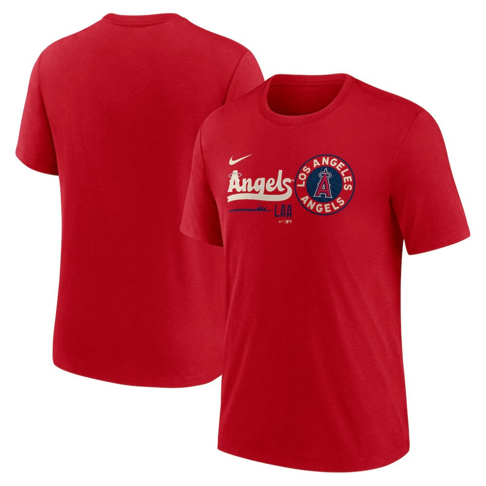 Los Angeles Angels Nike City Connect Tri-Blend T-Shirt - - MLB T-shirts