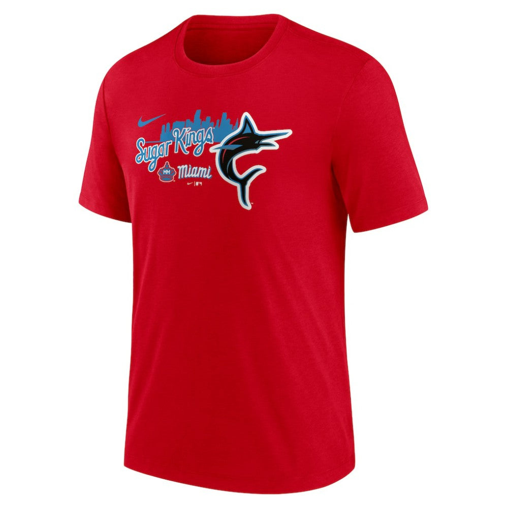 Miami Marlins Nike City Connect Tri-Blend T-Shirt - MLB T-shirts
