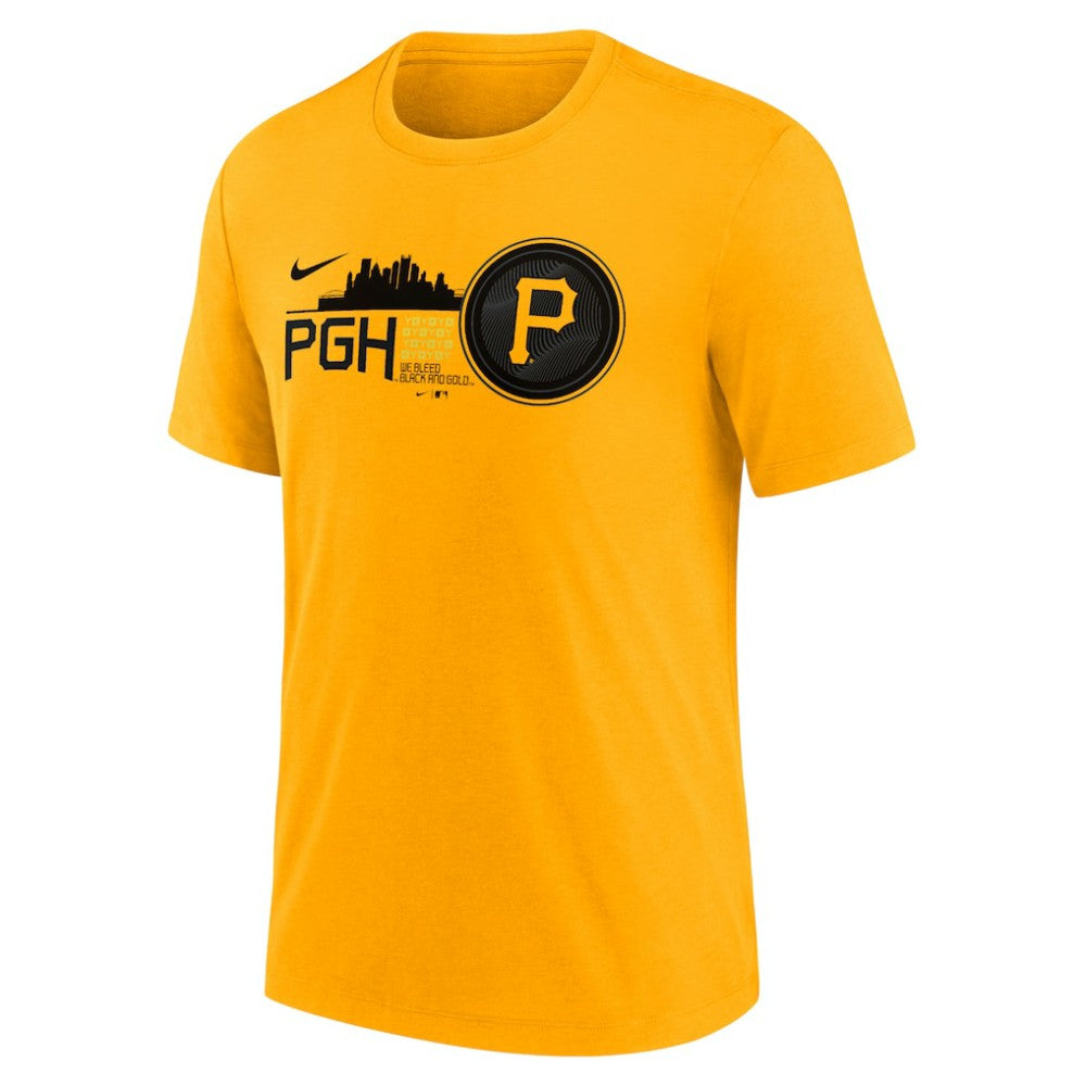 Pittsburgh Pirates Nike City Connect Tri-Blend T-Shirt - MLB T-shirts