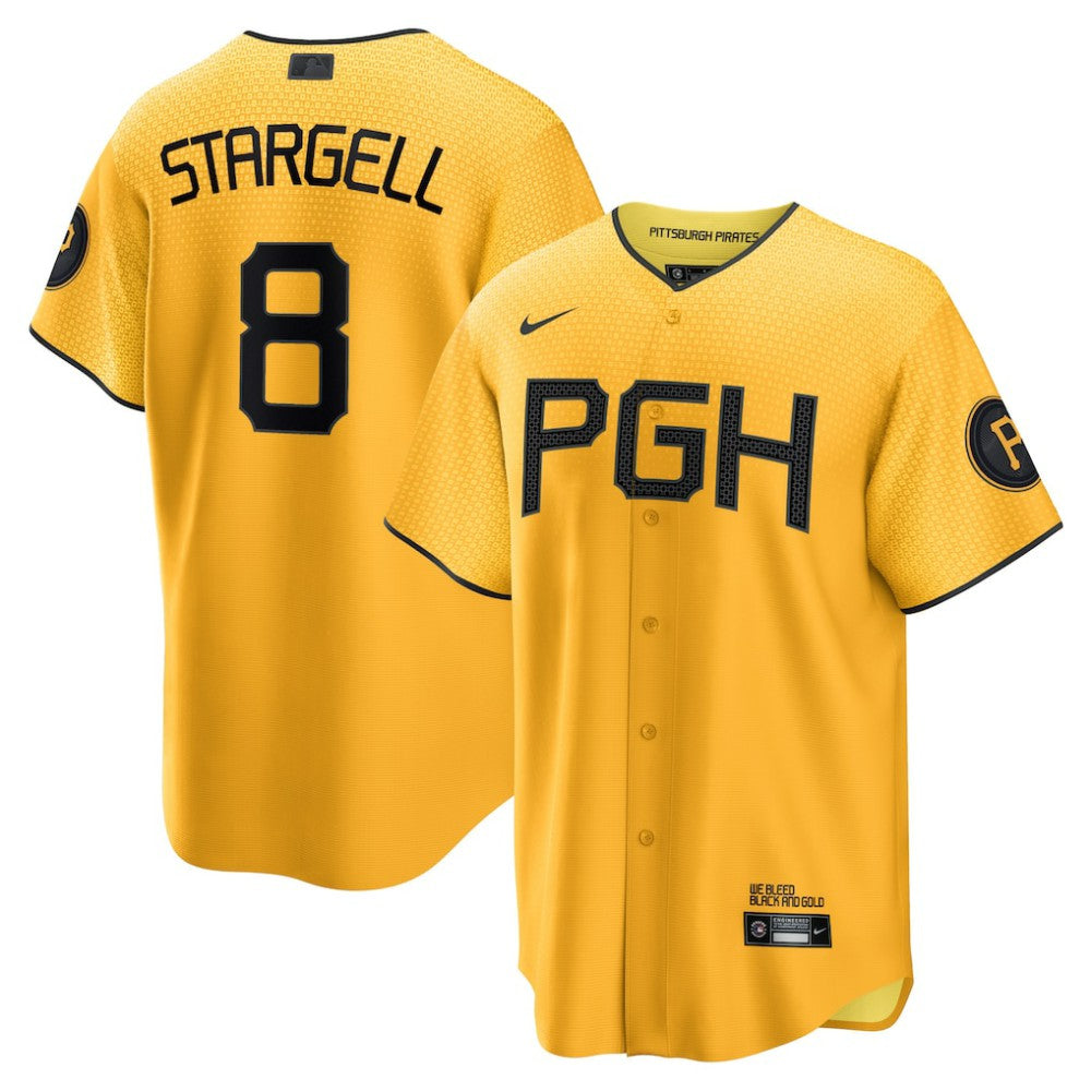 Willie Stargell Pittsburgh Pirates Nike City Connect Replica Player Jersey - MLB Jerseys