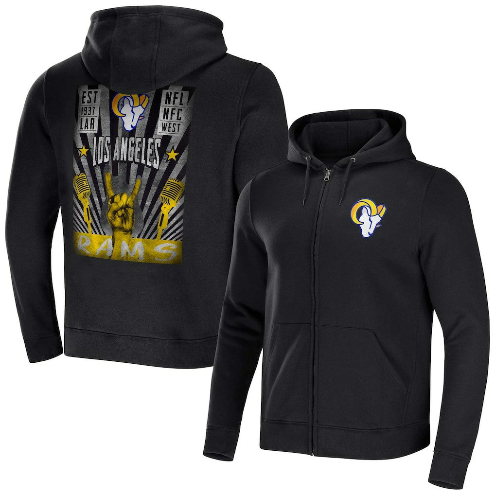 Los Angeles Rams NFL x Darius Rucker Collection Rocker Full-Zip Hoodie | NFL Sale