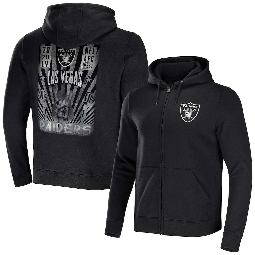 Las Vegas Raiders NFL x Darius Rucker Collection Rocker Full-Zip Hoodie | NFL Hot