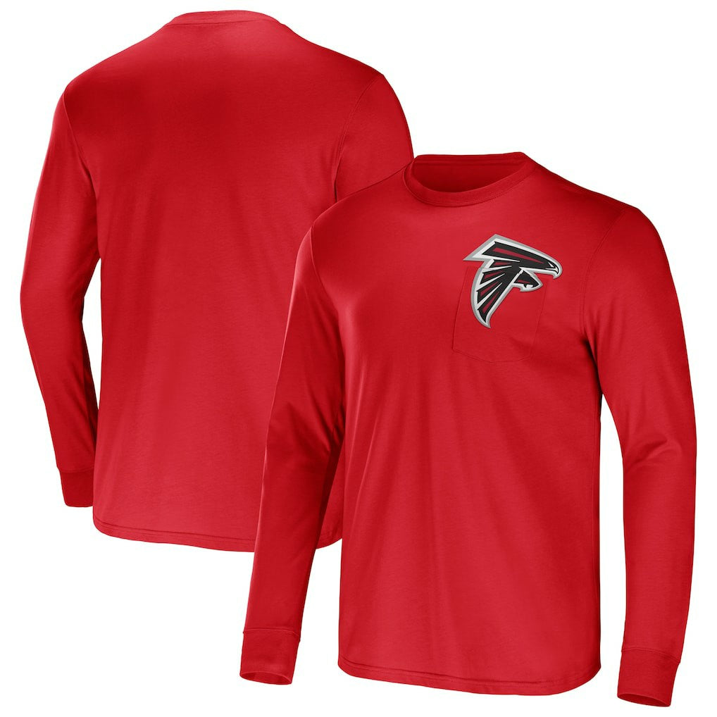 Atlanta Falcons NFL x Darius Rucker Collection Team Long Sleeve Pocket T-Shirt | NFL Online