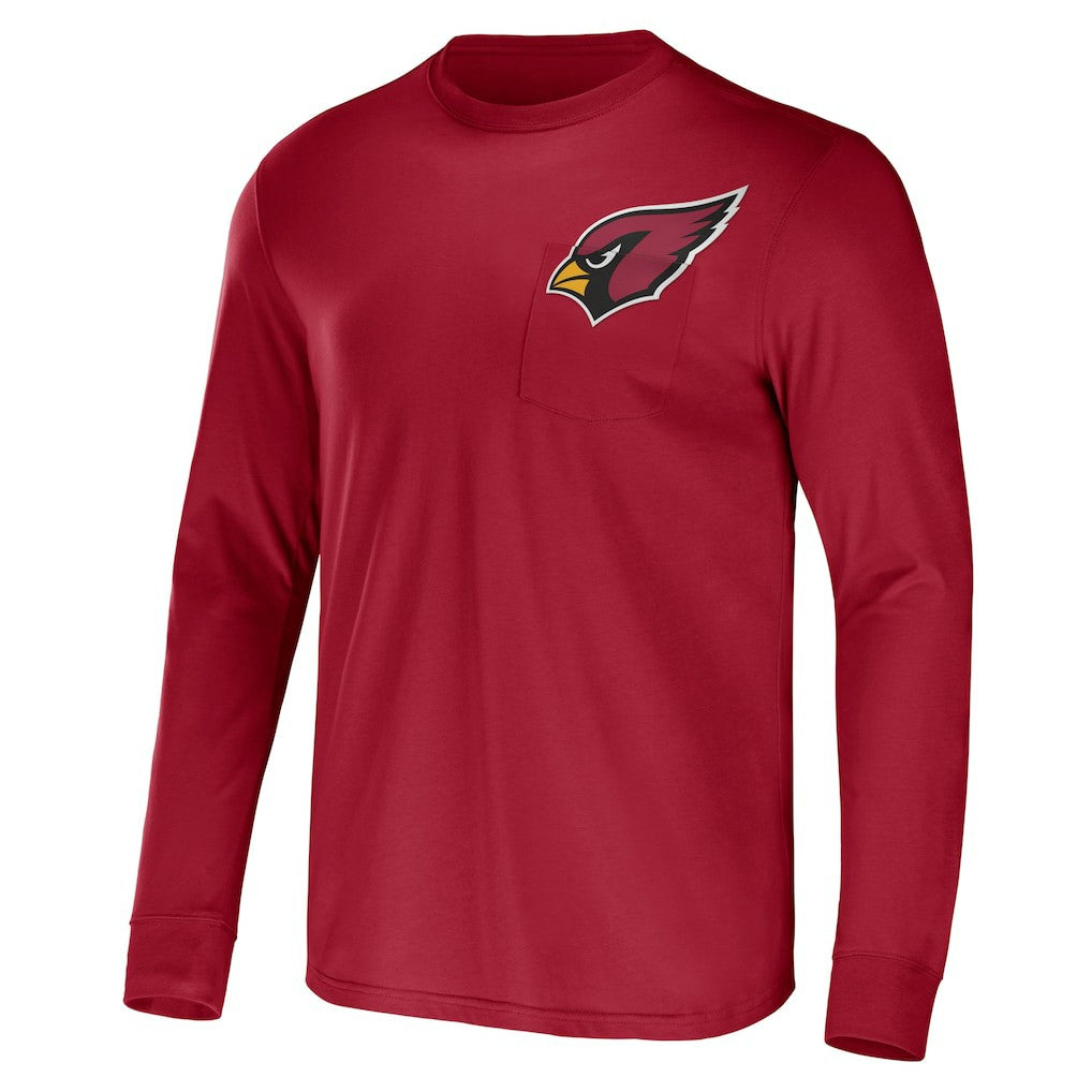 Arizona Cardinals NFL x Darius Rucker Collection Team Long Sleeve Pocket T-Shirt | NFL New