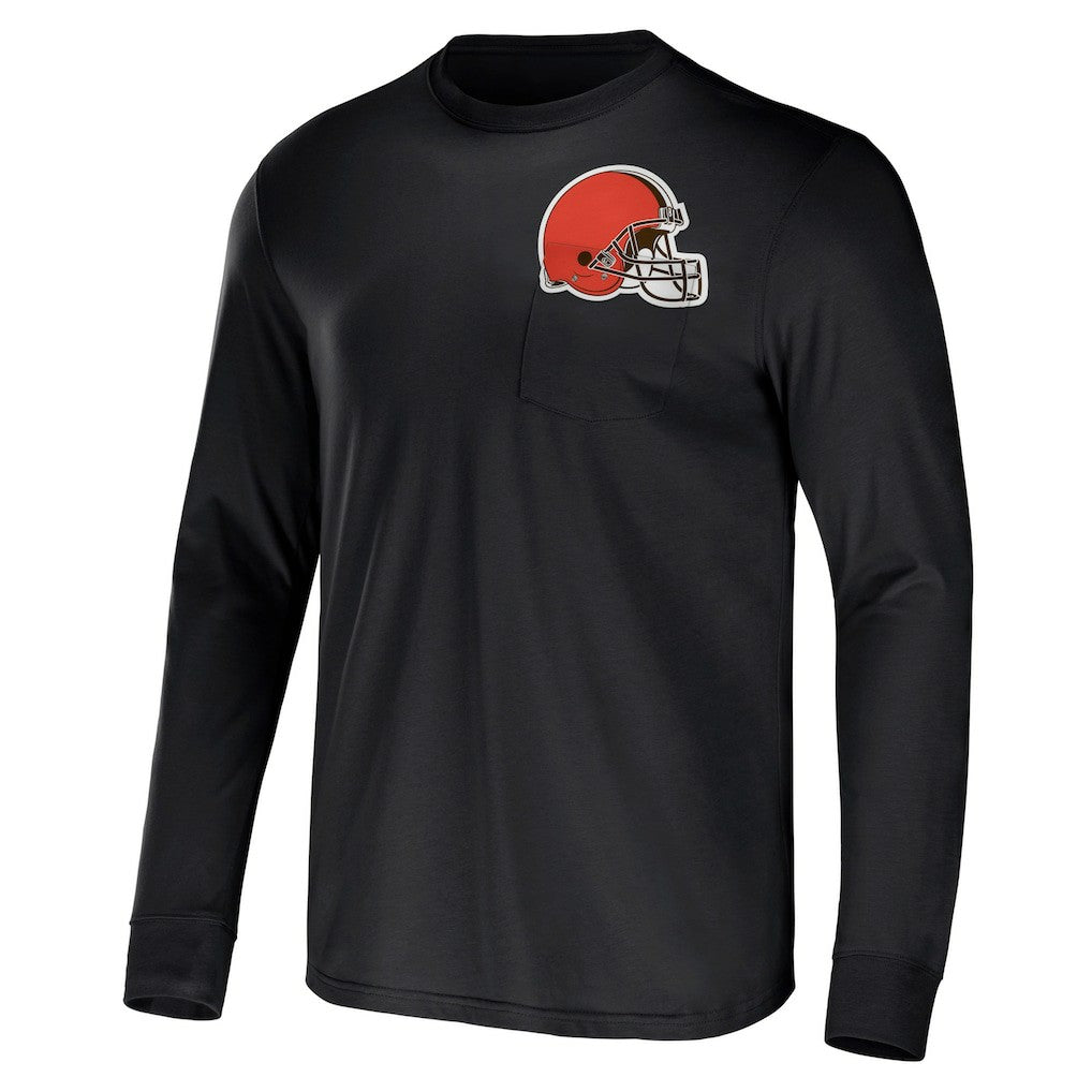 Cleveland Browns NFL x Darius Rucker Collection Team Long Sleeve Pocket T-Shirt | NFL Hot