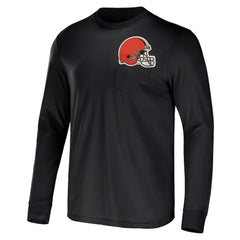 Cleveland Browns NFL x Darius Rucker Collection Team Long Sleeve Pocket T-Shirt | NFL Hot