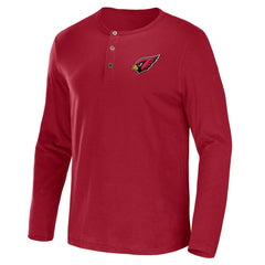 Arizona Cardinals NFL x Darius Rucker Collection Slub Jersey Henley Long Sleeve T-Shirt | NFL Discount