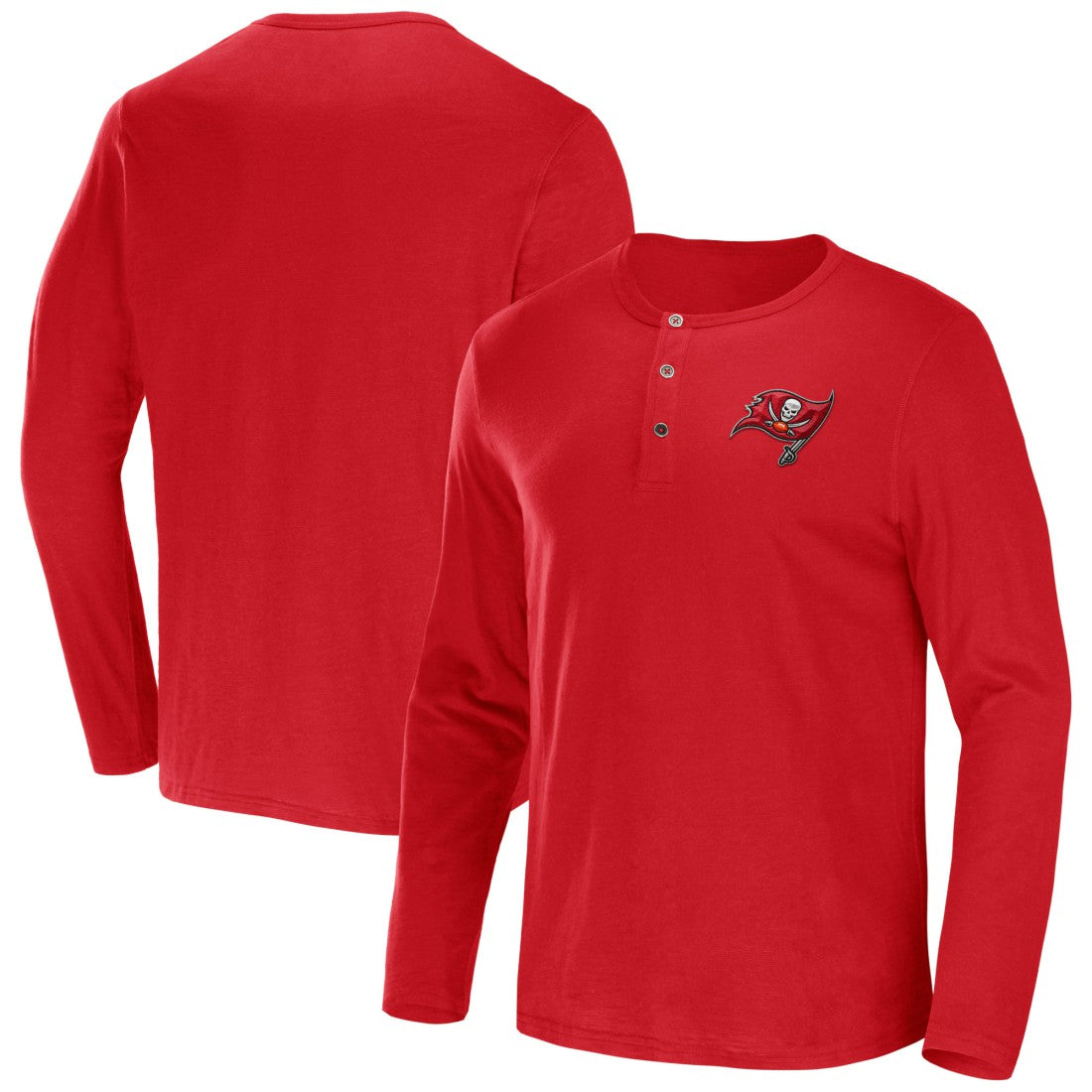 Tampa Bay Buccaneers NFL x Darius Rucker Collection Slub Jersey Henley Long Sleeve T-Shirt | NFL Online