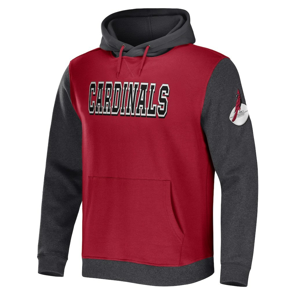 Arizona Cardinals NFL x Darius Rucker Collection Colorblock Pullover Hoodie | NFL Hot