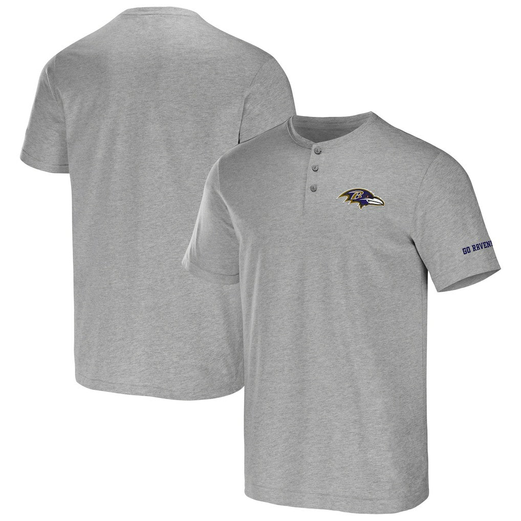 Baltimore Ravens NFL x Darius Rucker Collection Henley T-Shirt | NFL Discount