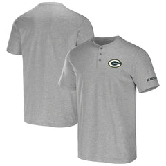 Green Bay Packers NFL x Darius Rucker Collection Henley T-Shirt | NFL Outlet
