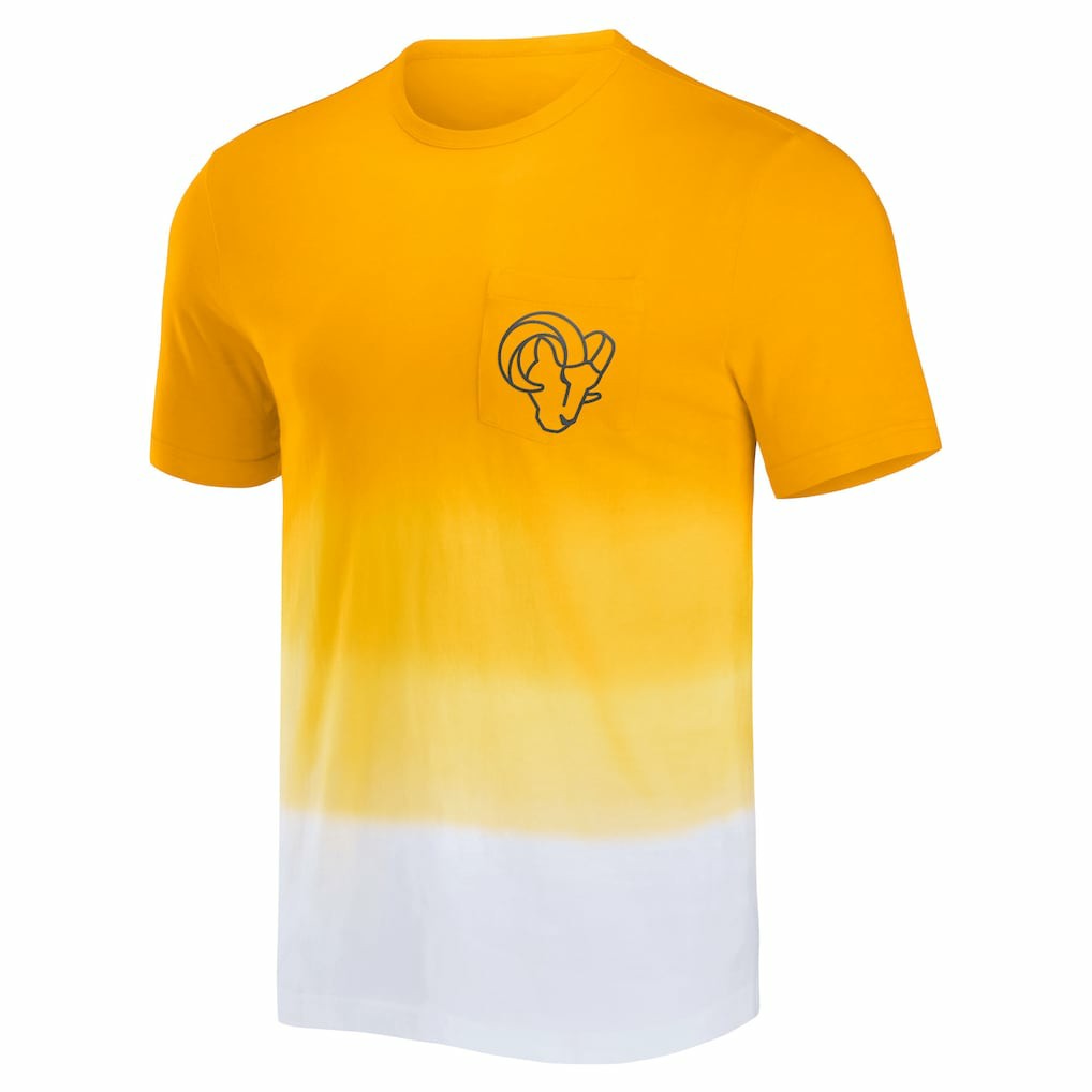Los Angeles Rams NFL x Darius Rucker Collection Dip Dye Pocket T-Shirt | NFL Near me