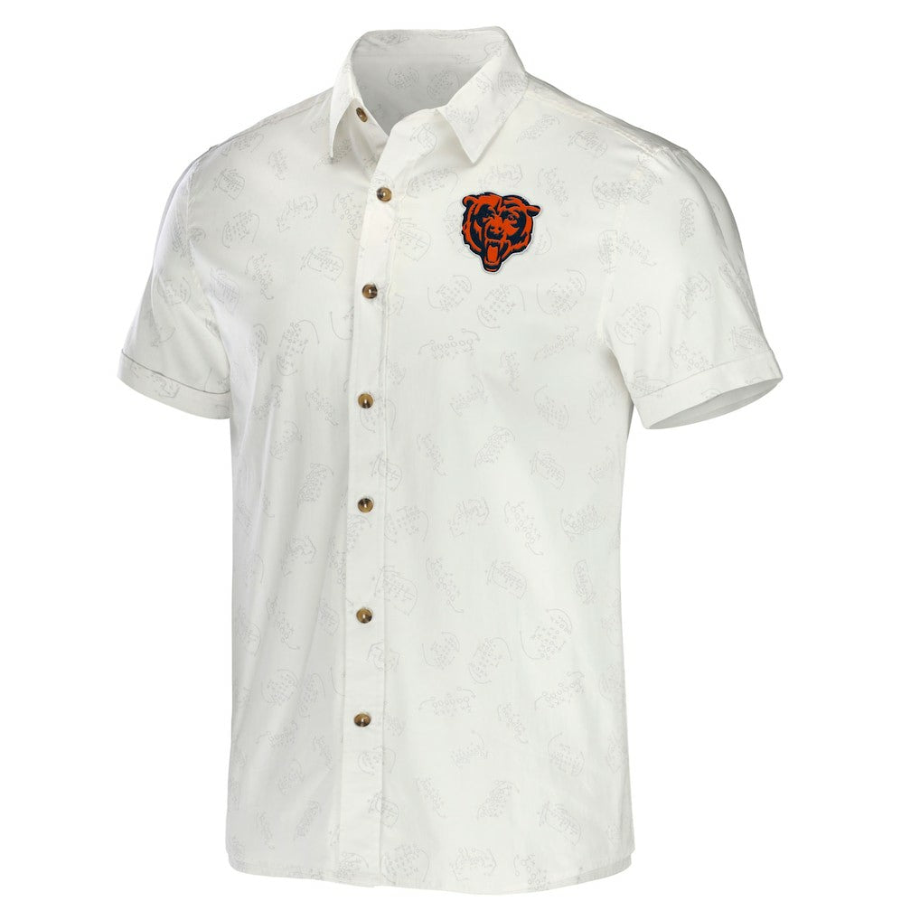 Chicago Bears NFL x Darius Rucker Collection Woven Button-Up T-Shirt | NFL Hot