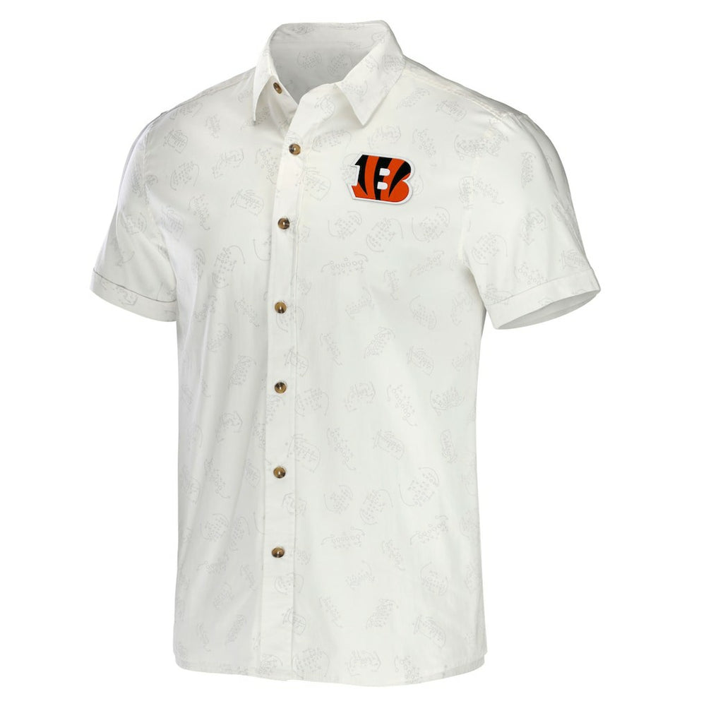 Cincinnati Bengals NFL x Darius Rucker Collection Woven Button-Up T-Shirt | NFL On sale