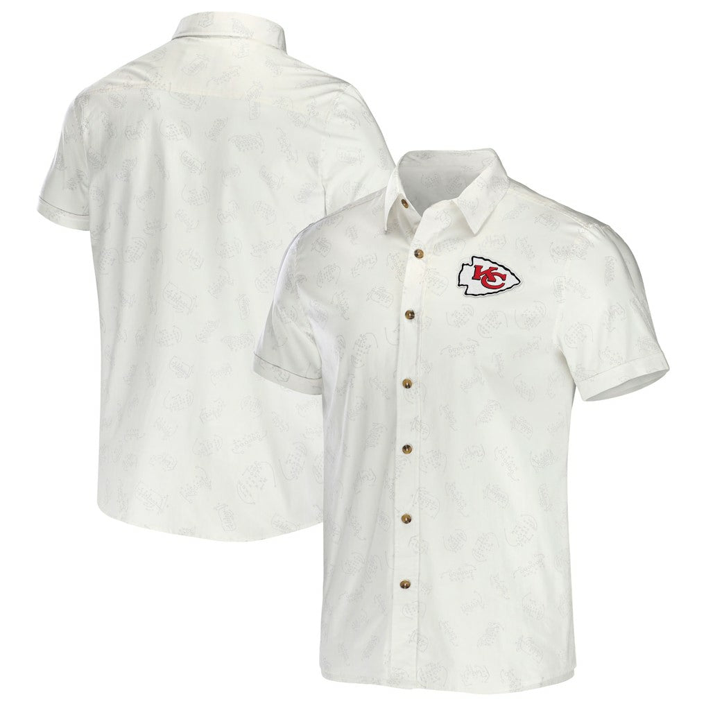 Kansas City Chiefs NFL x Darius Rucker Collection Woven Button-Up T-Shirt | NFL US
