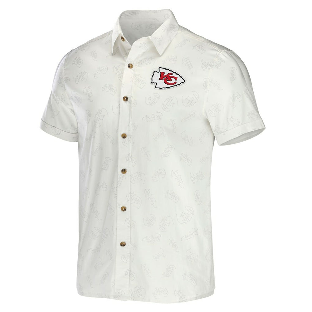 Kansas City Chiefs NFL x Darius Rucker Collection Woven Button-Up T-Shirt | NFL US
