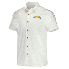 Los Angeles Chargers NFL x Darius Rucker Collection Woven Button-Up T-Shirt | NFL On sale