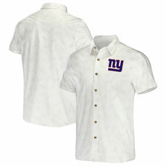 New York Giants NFL x Darius Rucker Collection Woven Button-Up T-Shirt | NFL New