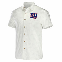 New York Giants NFL x Darius Rucker Collection Woven Button-Up T-Shirt | NFL New
