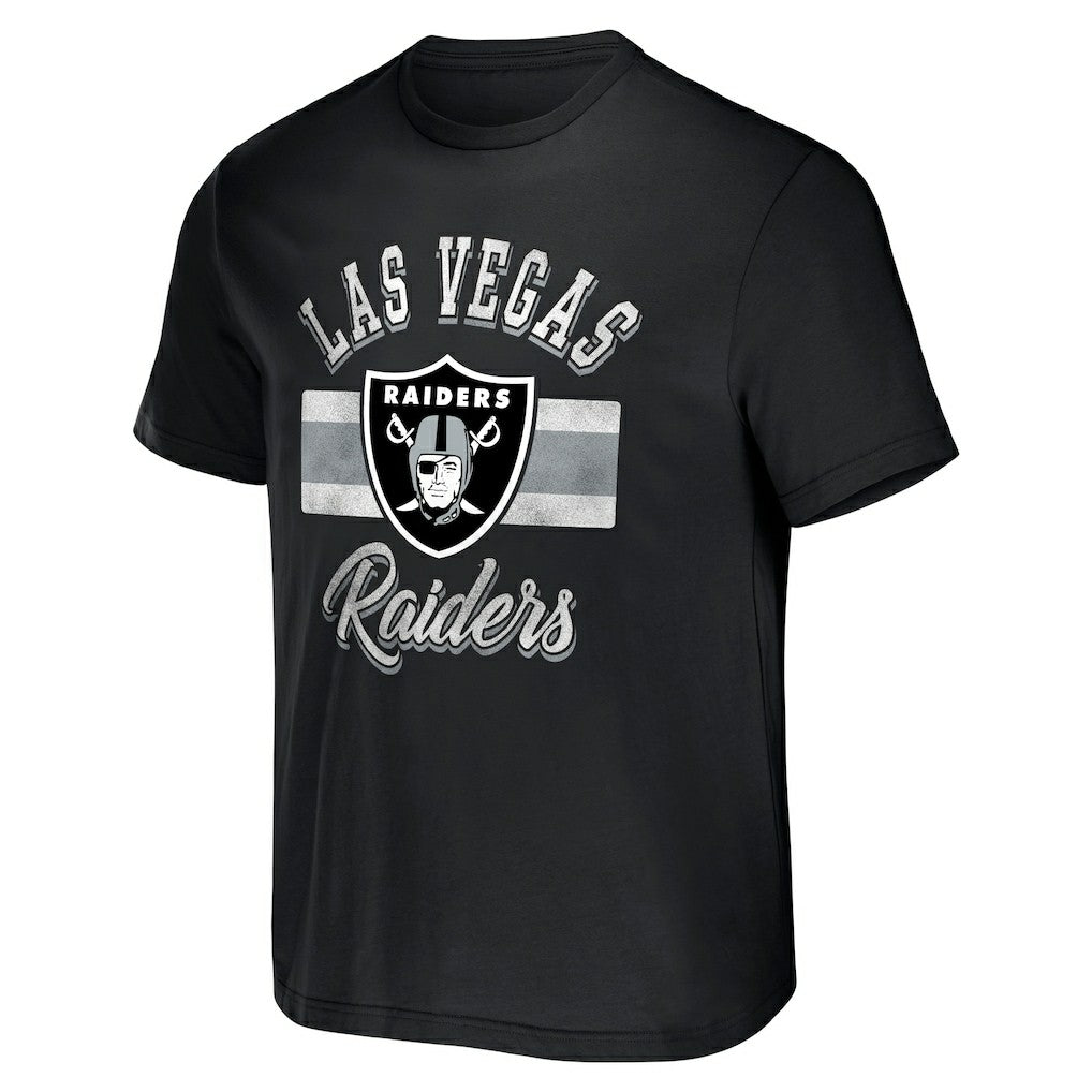Las Vegas Raiders NFL x Darius Rucker Collection Stripe T-Shirt | NFL Outlet