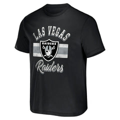 Las Vegas Raiders NFL x Darius Rucker Collection Stripe T-Shirt | NFL Outlet