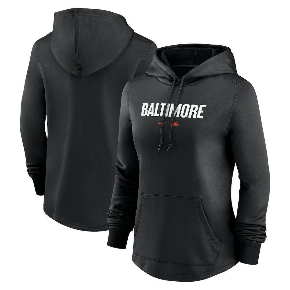 Baltimore Orioles Nike Women's City Connect Pregame Performance Pullover Hoodie - MLB Hoodies