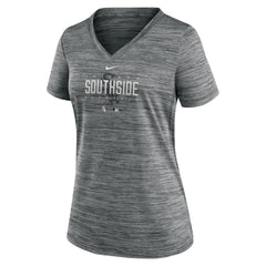 Chicago White Sox Nike Women's City Connect Velocity Practice Performance V-Neck T-Shirt - MLB T-shirts