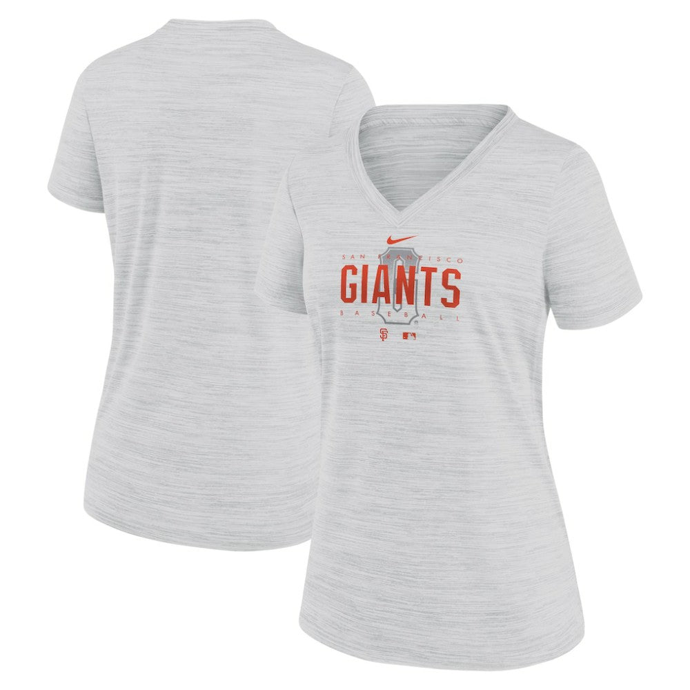 San Francisco Giants Nike Women's City Connect Velocity Practice Performance V-Neck T-Shirt - MLB T-shirts