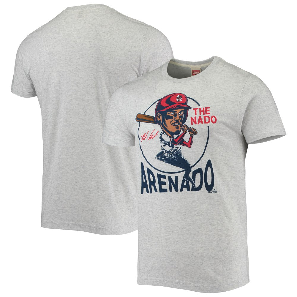 Nolan Arenado St. Louis Cardinals Homage Caricature Tri-Blend T-Shirt - MLB T-shirts