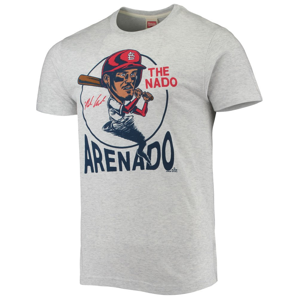 Nolan Arenado St. Louis Cardinals Homage Caricature Tri-Blend T-Shirt - MLB T-shirts