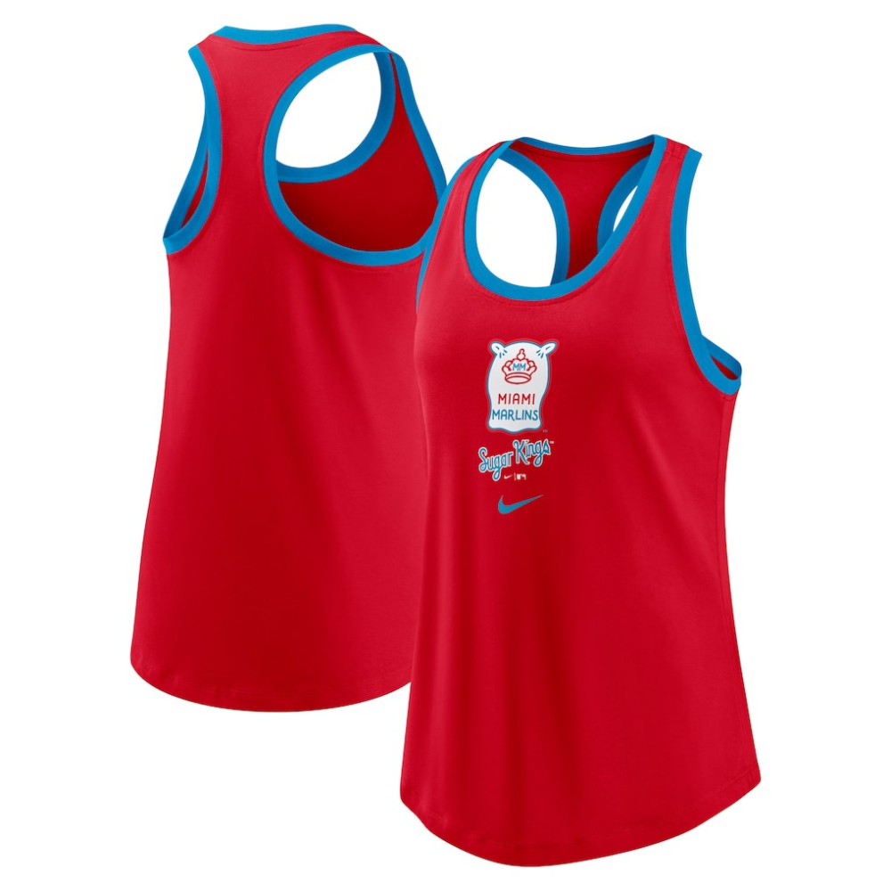 Miami Marlins Nike Women's City Connect Tri-Blend Tank Top - MLB Tanks