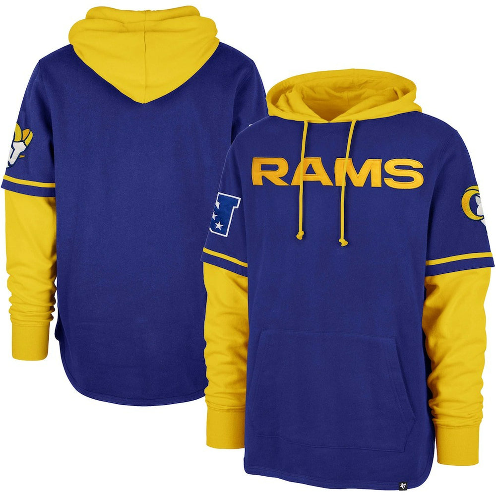Los Angeles Rams '47 Shortstop Pullover Hoodie | NFL Online