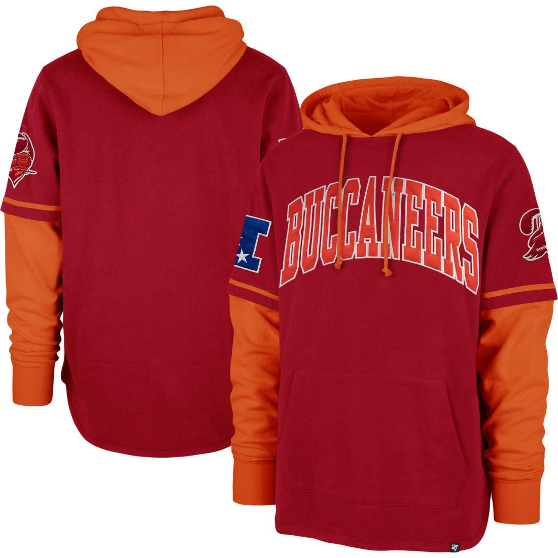 Tampa Bay Buccaneers '47 Shortstop Pullover Hoodie | NFL Outlet