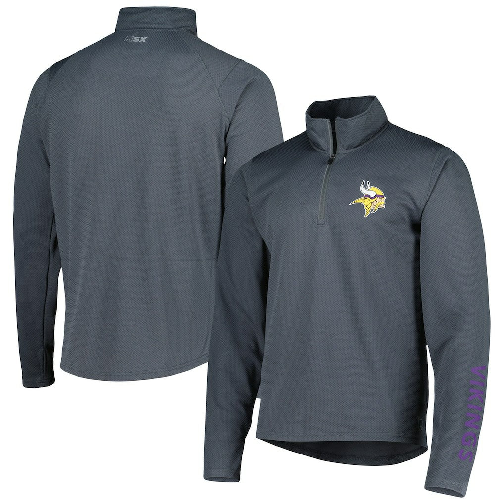 Minnesota Vikings MSX by Michael Strahan Half-Zip Pullover | NFL Hot
