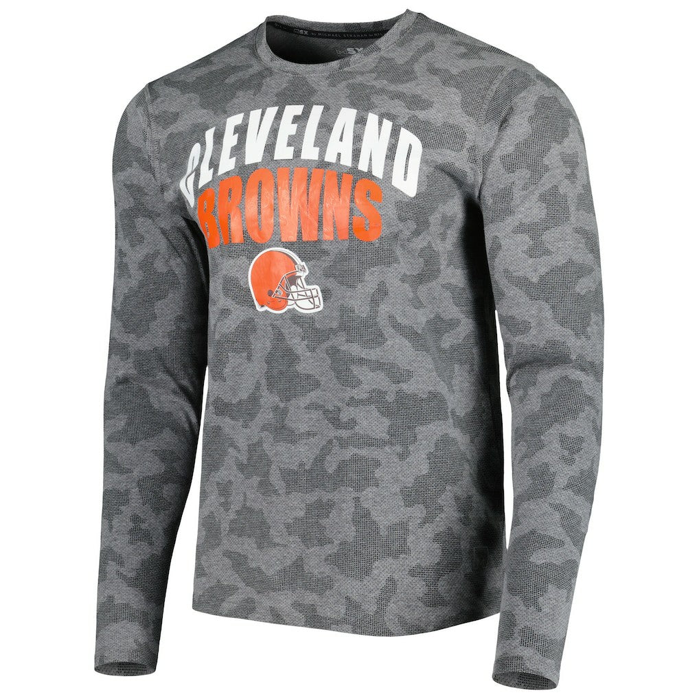 Cleveland Browns MSX by Michael Strahan Performance Camo Long Sleeve T-Shirt | NFL Sale
