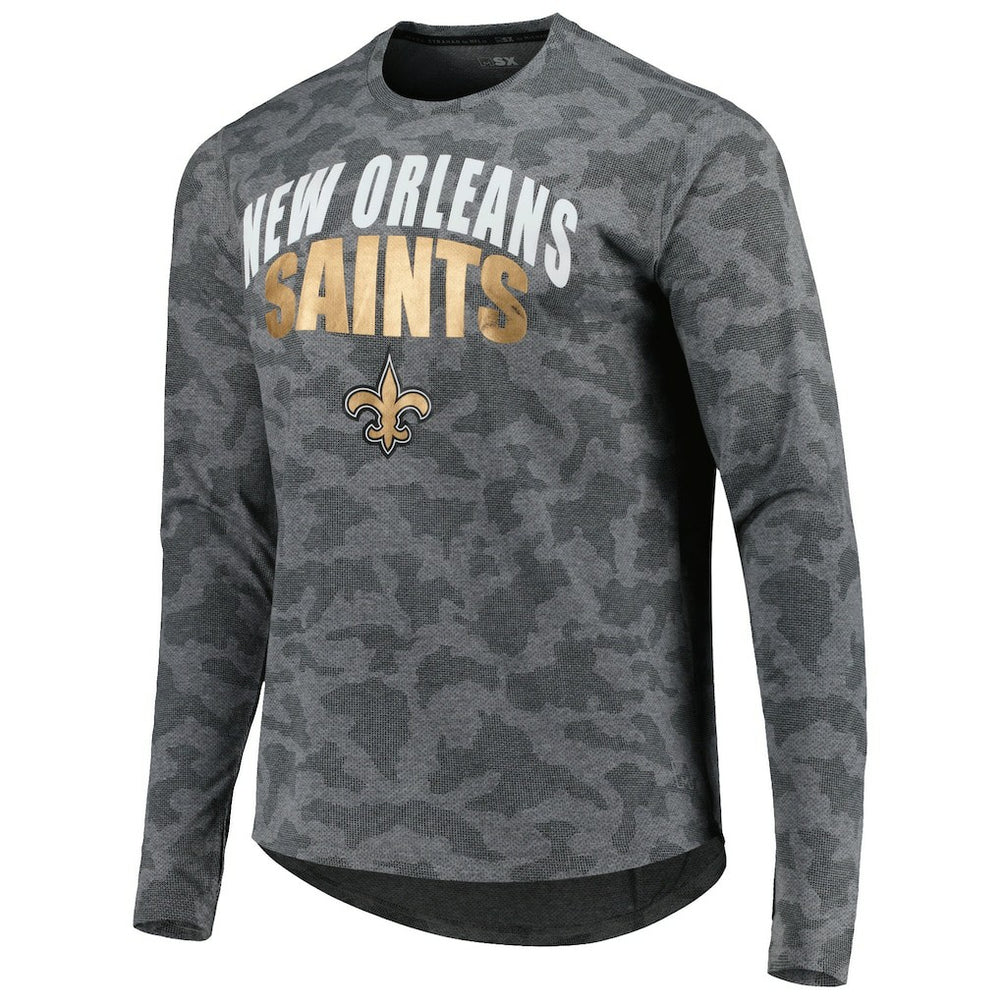 New Orleans Saints MSX by Michael Strahan Performance Camo Long Sleeve T-Shirt | NFL New