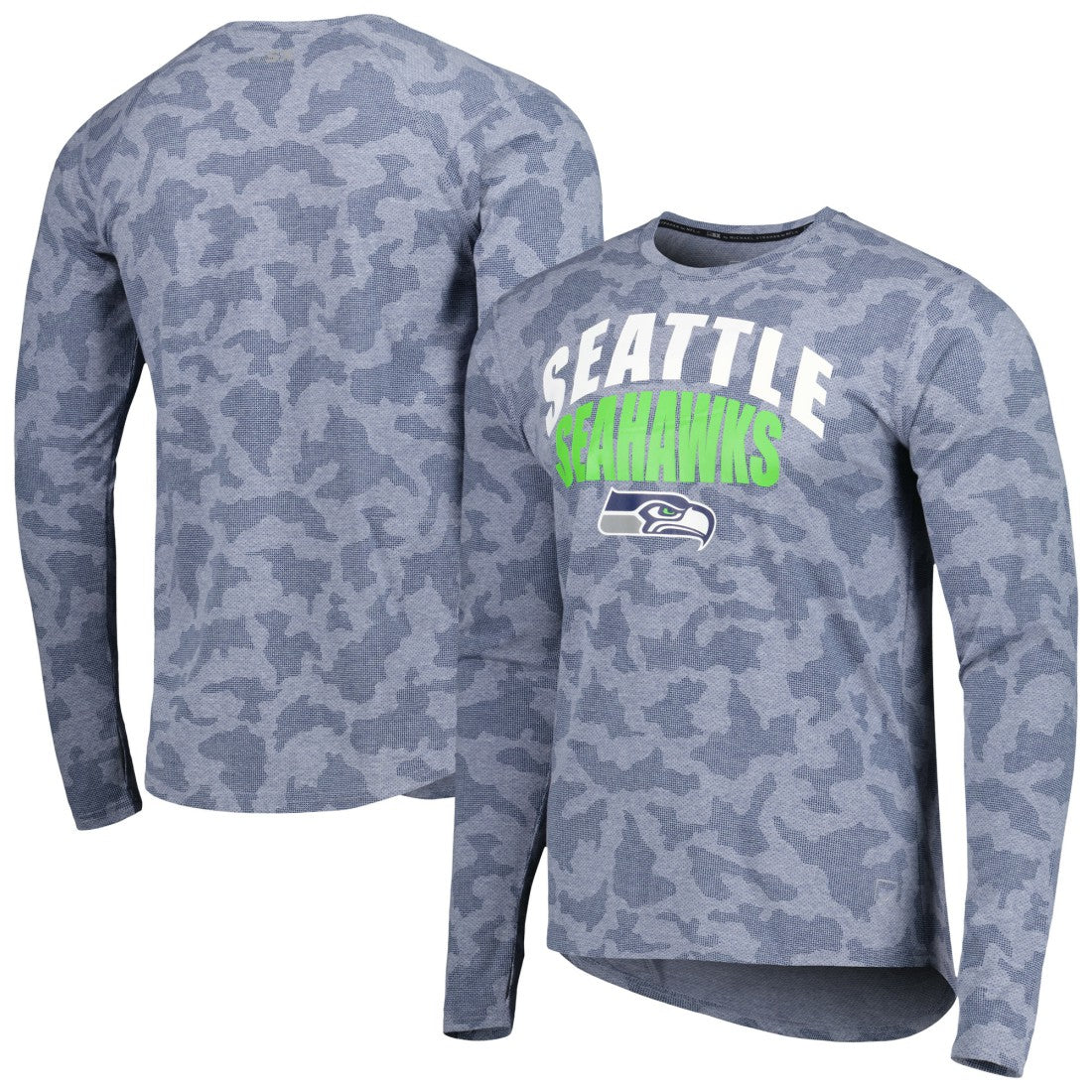 Seattle Seahawks MSX by Michael Strahan Performance Camo Long Sleeve T-Shirt | NFL Discount