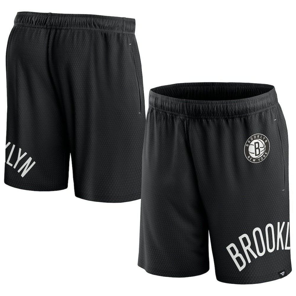 Black Brooklyn Nets Free Throw Mesh Shorts | NBA