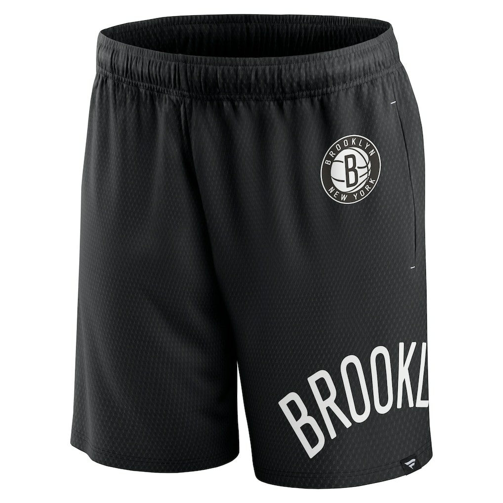 Black Brooklyn Nets Free Throw Mesh Shorts | NBA