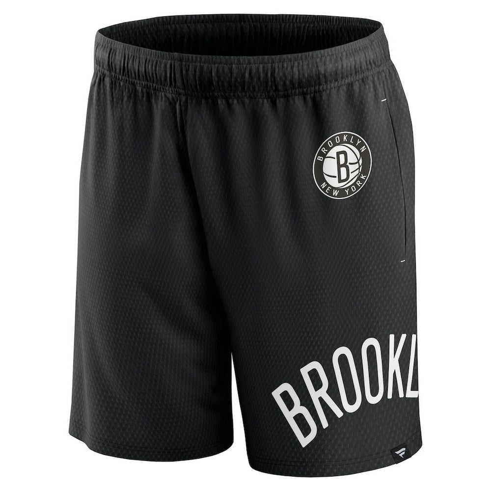 Black Brooklyn Nets Free Throw Mesh Shorts | NBA