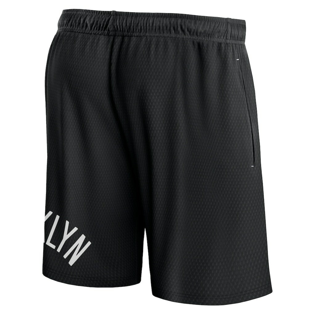Black Brooklyn Nets Free Throw Mesh Shorts | NBA