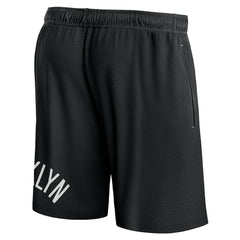 Black Brooklyn Nets Free Throw Mesh Shorts | NBA